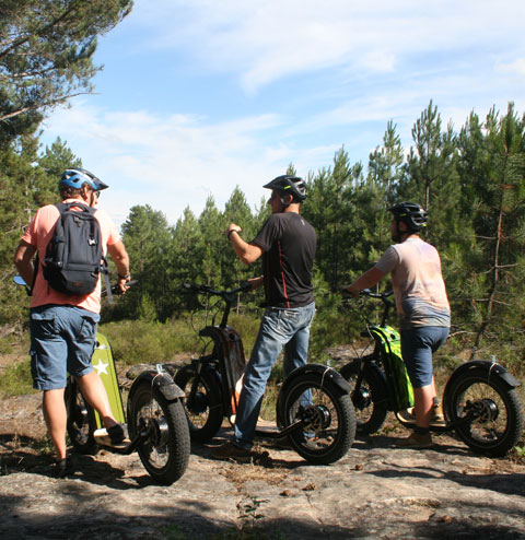 Trottinettes électriques tout terrain en Ardèche