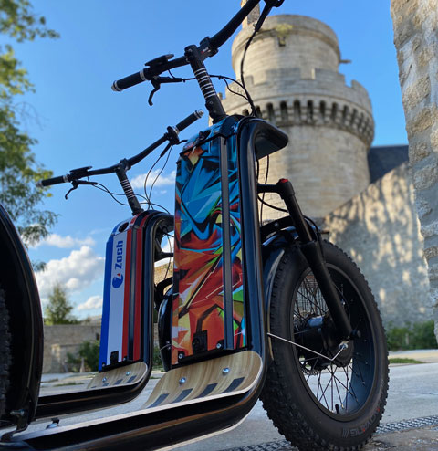 Réservez votre rando en trottinettes électriques en Ardèche avec Insolite Ride